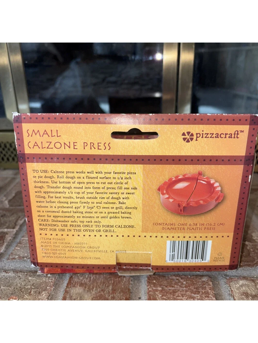 Pizzacraft Small Calzone Press for Calzones, Pastries and More...6.38